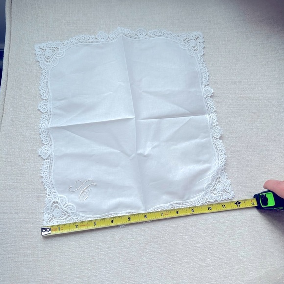 NWOT handkerchief with A embroidered - Picture 2 of 4